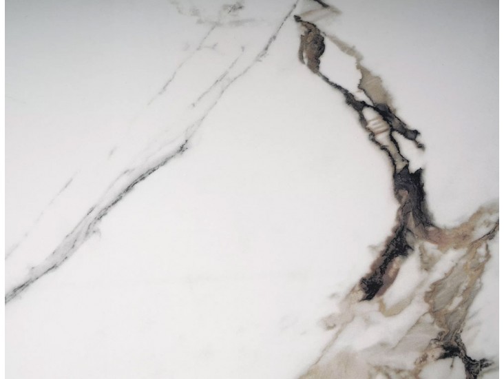 Adoro B Ceramic 105*65 asztalka Amber fehér/ réz