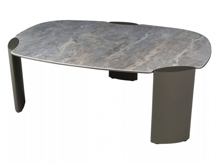 Adoro A Ceramic 118*75 asztalka Grigio szürke/ réz