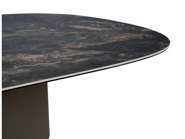 Bello A Ceramic 140*80 asztalka Vulkán fekete/ réz