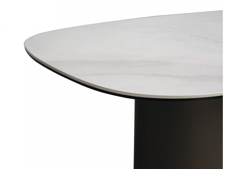 Bello B Ceramic 75*50 asztalka Nature Claud fehér/ réz