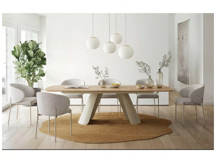 Canon 200(240)*100 bővíthető étkező asztal tölgy/ kasmír