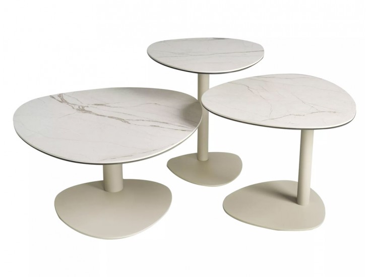 Ciao C Ceramic 50*50 asztalka Amazonia bézs/ kasmír