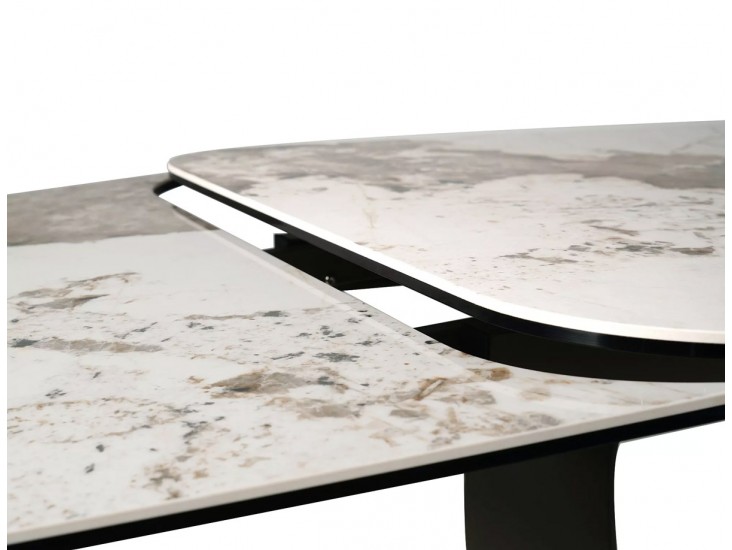 Infinity Ceramic 160(240)*95 bővíthető étkező asztal pandoro fehér/ réz