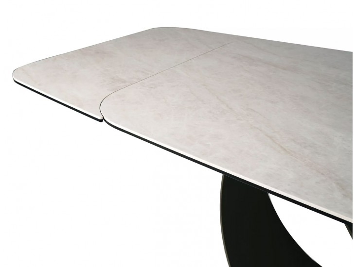 Infinity Ceramic 160(240)*95 bővíthető étkező asztal Taj Mahal bézs/ réz