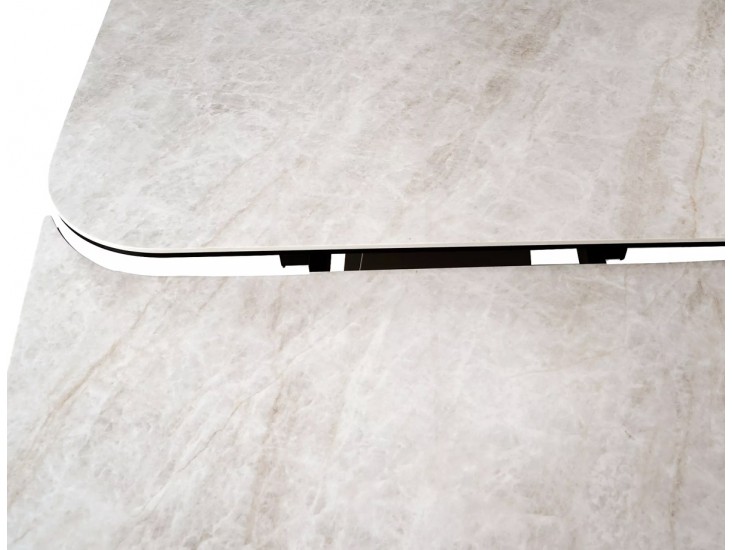 Infinity Ceramic 160(240)*95 bővíthető étkező asztal Taj Mahal bézs/ réz