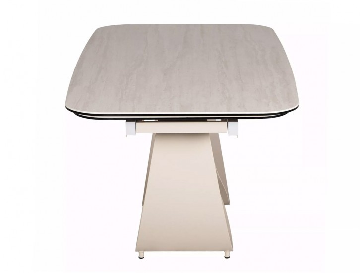 Infinity Ceramic 160(240)*95 bővíthető étkező asztal travertin bézs/ kasmír