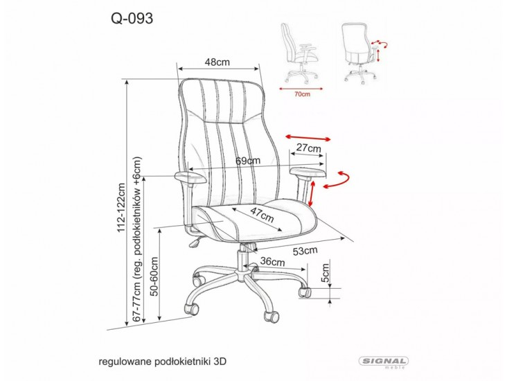 Q-093 irodaszék fekete