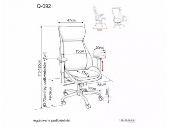 Q-092 irodaszék fekete