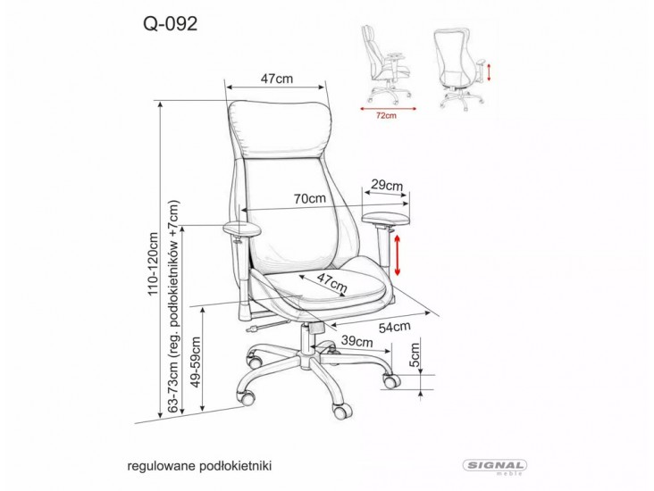 Q-092 irodaszék fekete
