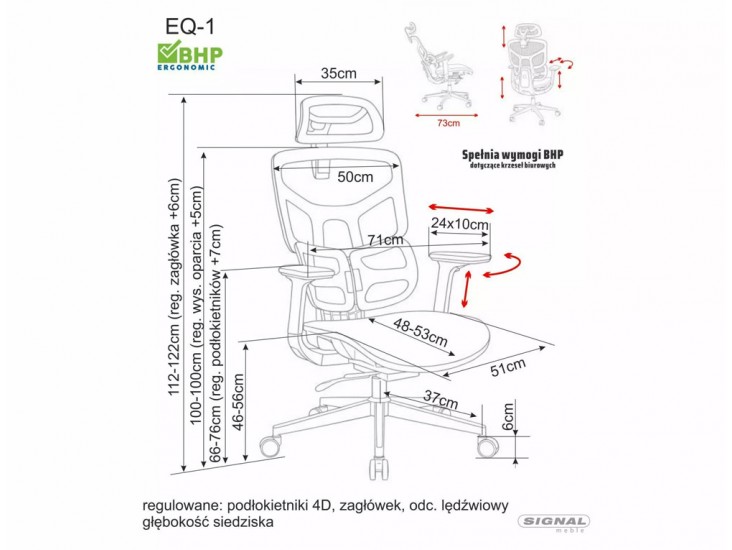EQ-1 irodaszék szürke