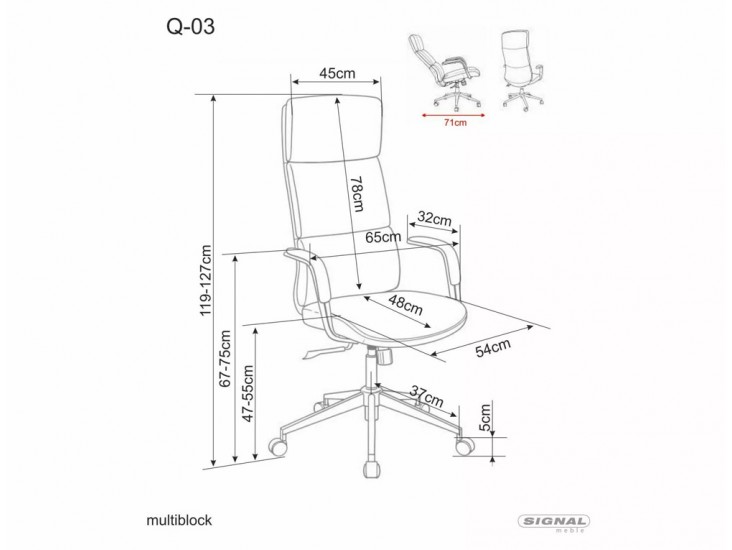 Q-03 irodaszék bézs
