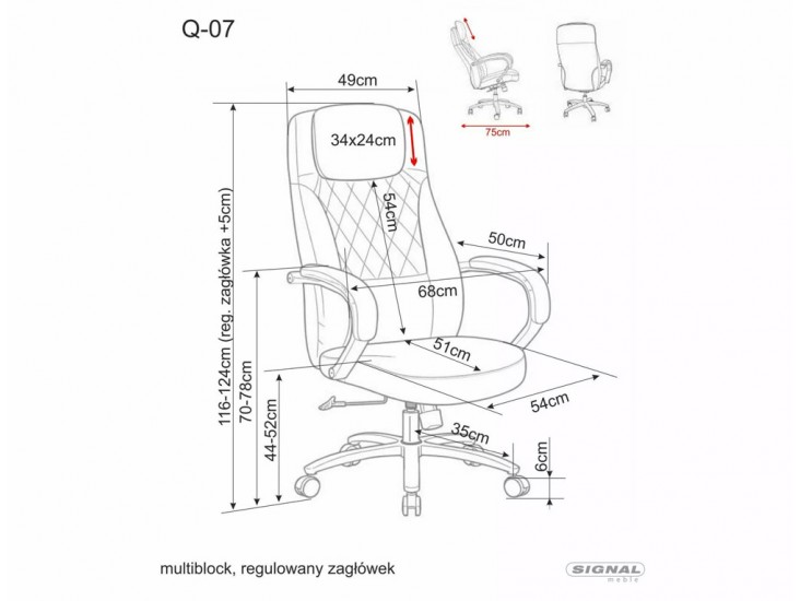 Q-07 irodaszék szürke