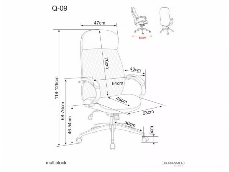 Q-09 irodaszék bézs
