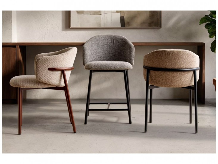 Osaka étkezőszék fekete láb bézs Tap. 253