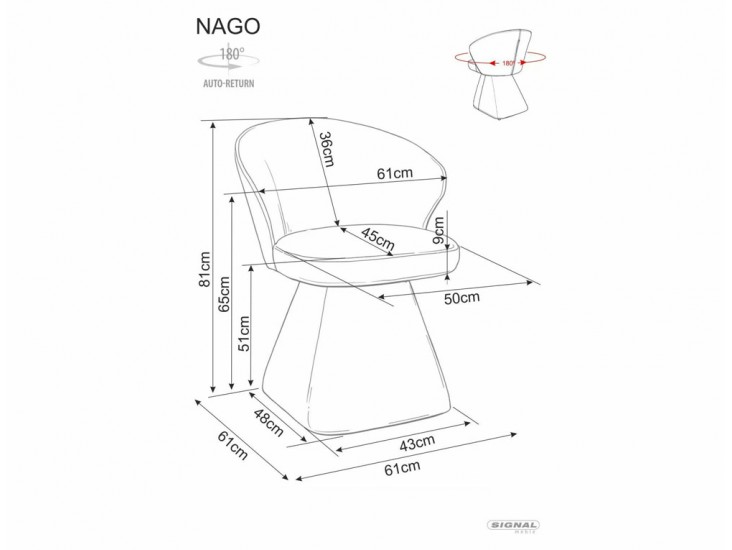 Nago Noelle étkezőszék bézs 30