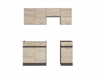 Junona Line JUNONA_MODUL_WER_2/170_ZBL konyha sonoma/ wenge
