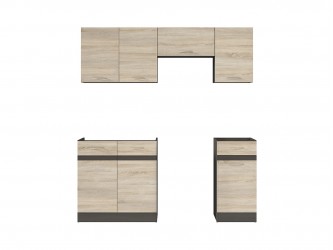 Junona Line JUNONA_MODUL_WER_2/180A_ZBL konyha sonoma/ wenge