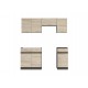 Junona Line JUNONA_MODUL_WER_2/180_ZBL konyha sonoma/ wenge