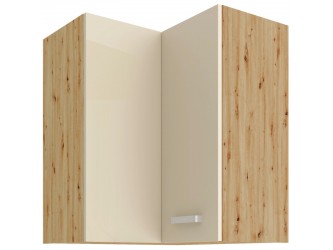 Niki 31. konyha 60X60 GN-72 2F (90°) fényes krém/artisan tölgy