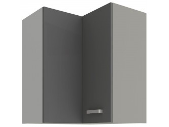 Niki 6. konyha 60X60 GN-72 2F (90°) fényes szürke/szürke