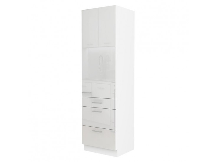 Niki 41 konyha 60 DKS-215 3S 1F prémium box fényes fehér Niki 41 konyha 60 DKS-215 3S 1F prémium box fényes fehér