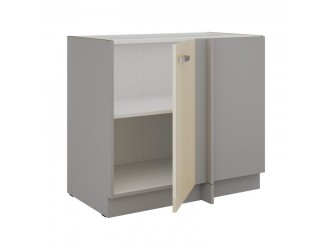 Niki 7. 105 ND 1F BB 90x82x52cm fényes krém/szürke (munkalap nélkül)