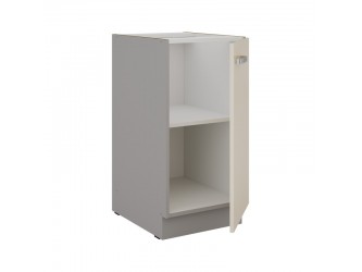 Niki 7. 40 D 1F BB 40x82x72cm fényes krém/szürke (munkalap nélkül) konyha