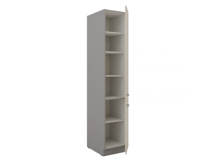 NIKI 7. 40 DK 210 2F 40x210x57cm fényes krém/szürke