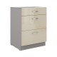 Niki 7. 60 D 3S BB 60x82x72cm krém/szürke (munkalap nélkül)
