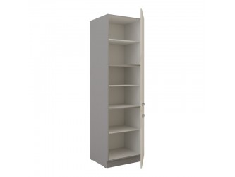 NIKI 7. 60 DK-210 2F 60x210x57cm fényes krém/szürke konyha