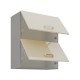NIKI 7. 60 GU 72 2F 60x71,5x31cm fényes krém/szürke