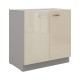 Niki 7. 80 D 2F BB 80x82x72cm krém/szürke (munkalap nélkül)