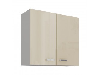 Niki 7. 80 G-72 2F 80x71,7x31cm fényes krém/szürke konyha