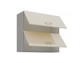 NIKI 7. 80 GU-72 2F 80x71,5x31cm fényes krém/szürke konyha