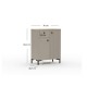 Dominica K2D1S komód taupe/ silverjack tölgy Dominica K2D1S komód taupe/ silverjack tölgy