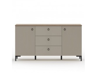 Dominica K2D3S komód taupe/ silverjack tölgy