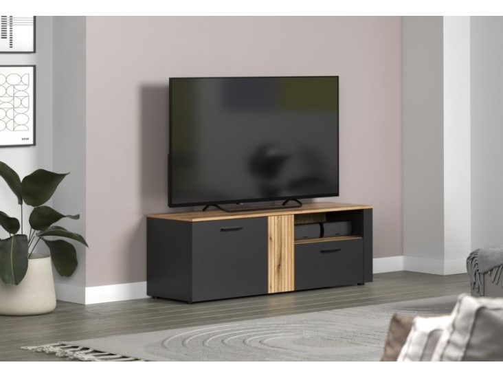 Esteban RTV2D1S Tv állvány grafit/ evok tölgy [2312.320]