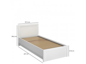 Jazz LP90 ágyneműtartós ágy fehér