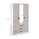 Kami tükrös gardróbszekrény SZL3D2S kasmír/ fehér