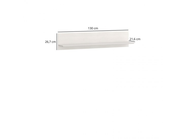 Tiffany II POL/130 fali polc krém