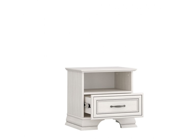 Tiffany II SZN1S éjjeli szekrény krém