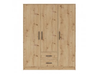 Smart SR2 3 ajtós 2 fiókos szekrény (tükör nélkül) artisan tölgy