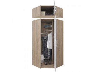 Smart SR4 1 ajtós sarokszekrény (tükör nélkül) artisan tölgy