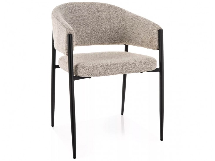 Akita étkezőszék fekete láb bézs Tap. 231