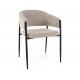 Akita étkezőszék fekete láb bézs Tap. 231