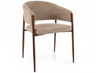 Akita D étkezőszék dió láb bézs Tap. 253