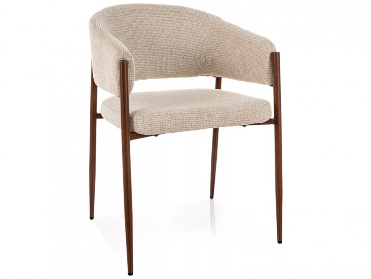 Akita D étkezőszék dió láb világos bézs Tap. 255