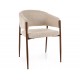 Akita D étkezőszék dió láb világos bézs Tap. 255