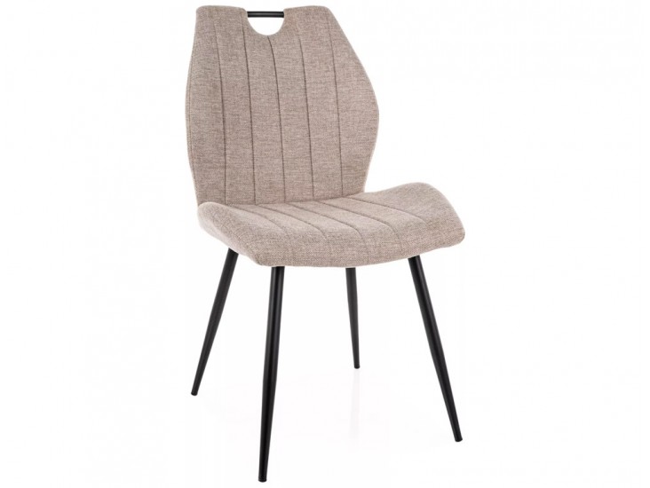 Arco Brego étkezőszék fekete láb világos bézs 31