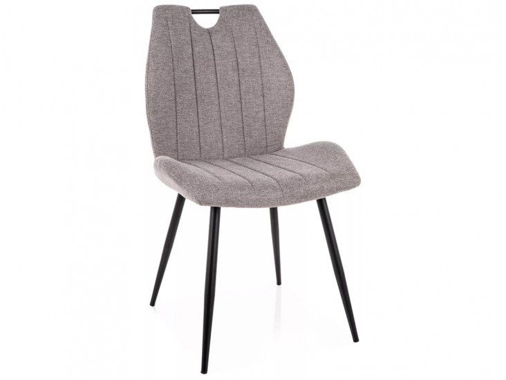 Arco Brego étkezőszék fekete láb szürke 07